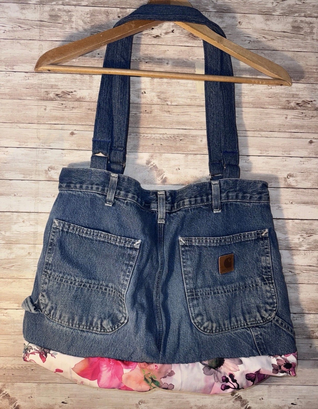 Jeans Handmade Large Repurposed Denim Blue Jeans Bag Tote For Beach, Groceries, Work, Or Purse