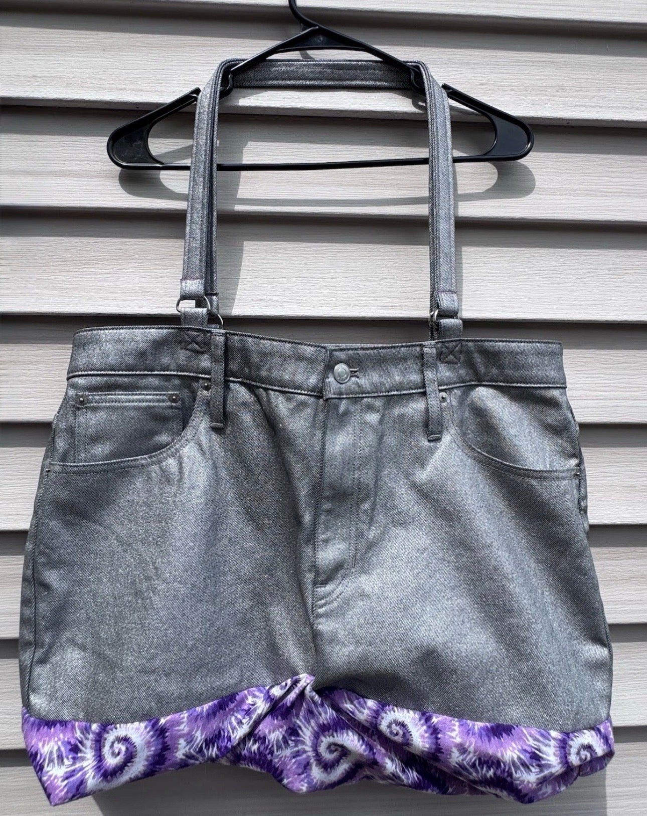 Jeans Handmade Large Repurposed Recycled Jeans Bag Tote For Beach, Groceries, Work, Or Purse