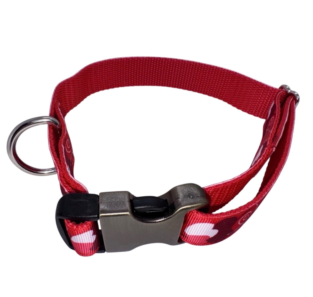 Dog Collar Valentine’s Day Hearts Large Handmade Heavy Duty W/Buckle NEW