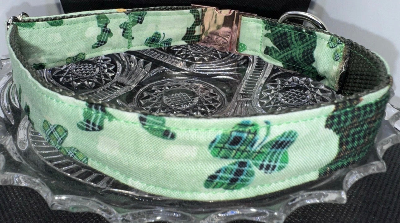 Dog Collar St. Patrick’s Day Green Large Handmade Heavy Duty NEW