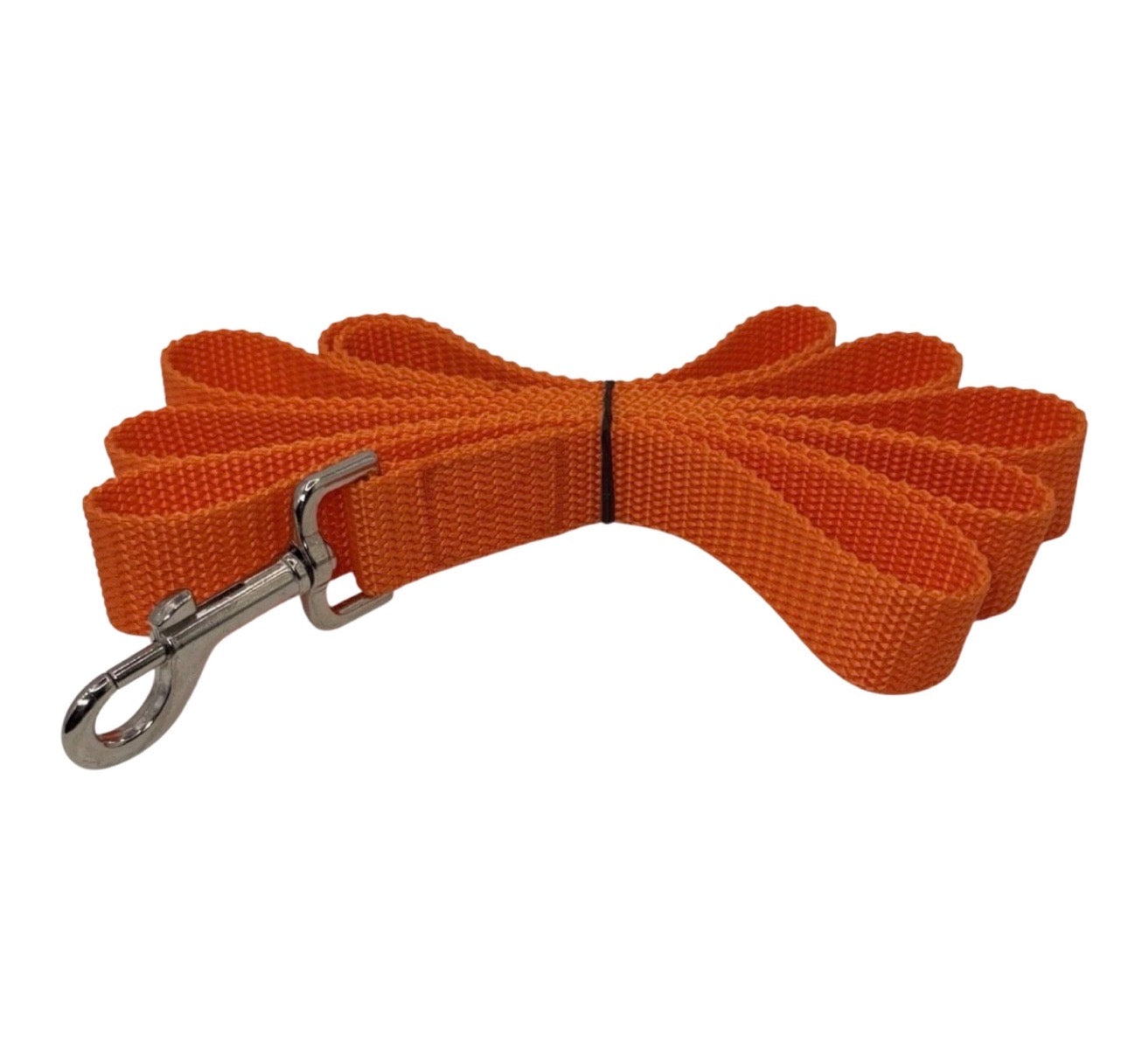 Dog Leash Blaze Orange Hunting Season Size Large Handmade Heavy Duty NEW