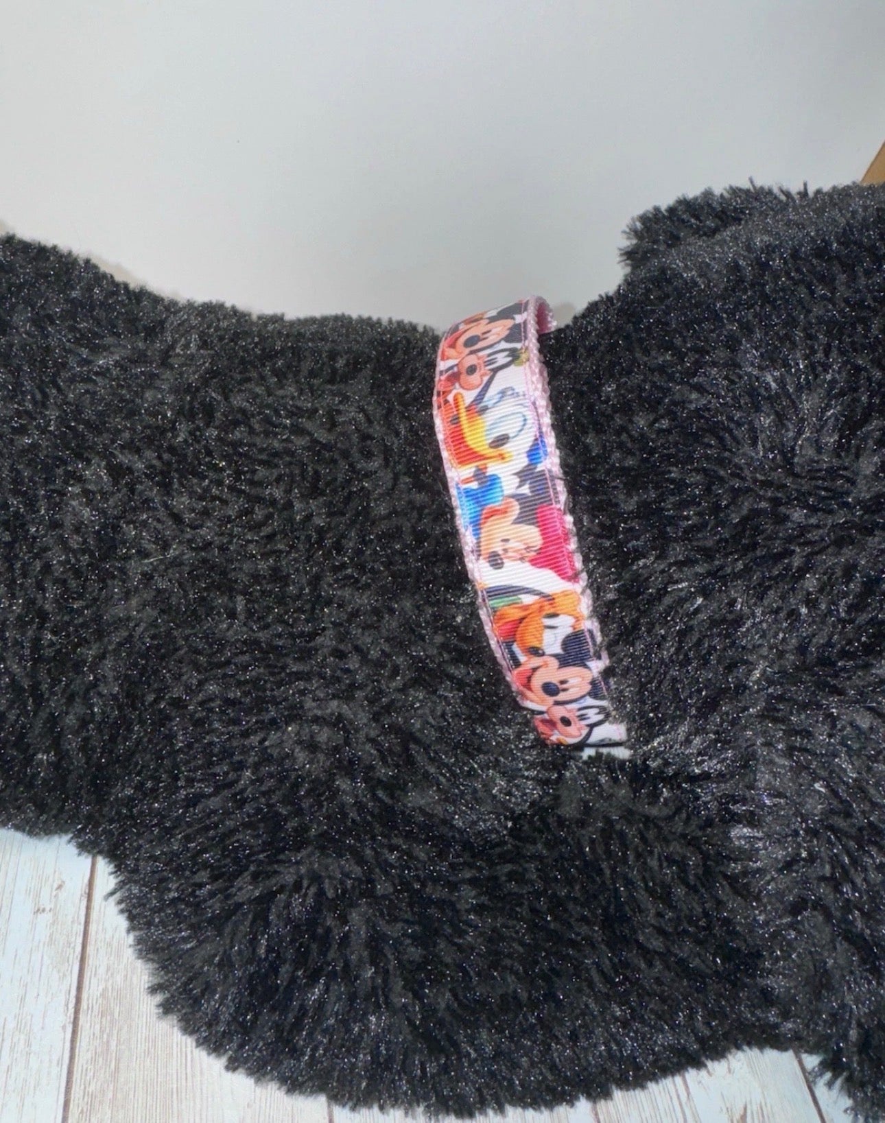 Dog Collar Pink Disney Mickey Minnie Large Handmade Heavy Duty W/Buckle NEW