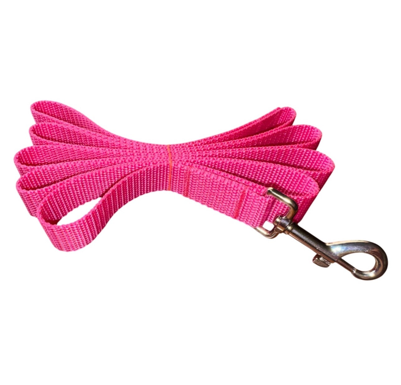Dog Leash Hot Pink Fun Summer Colors Size Large Handmade Heavy Duty NEW