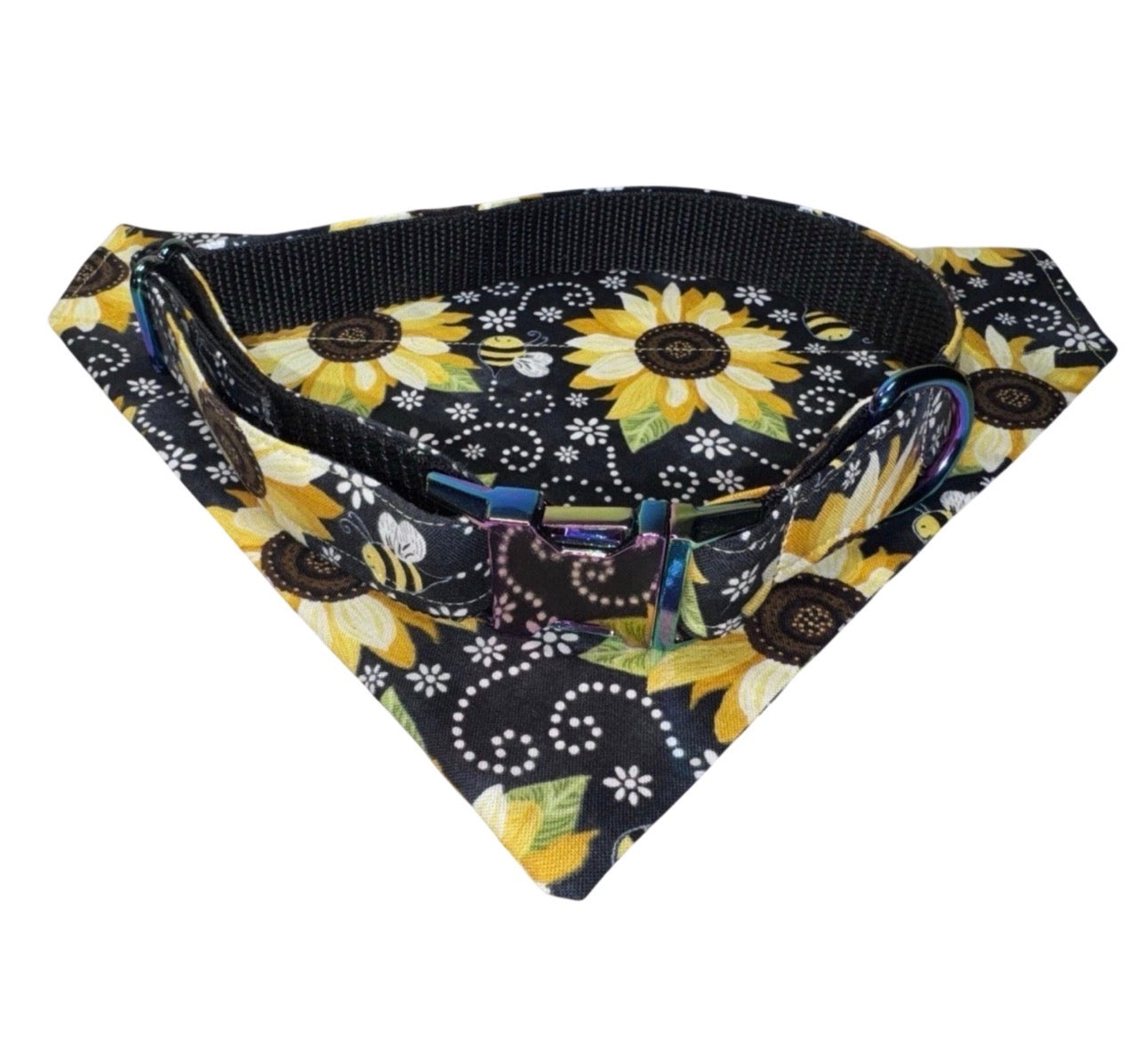 Bandana & Large Dog Collar
Set Yellow Sunflower Print Handmade Heavy Duty NEW