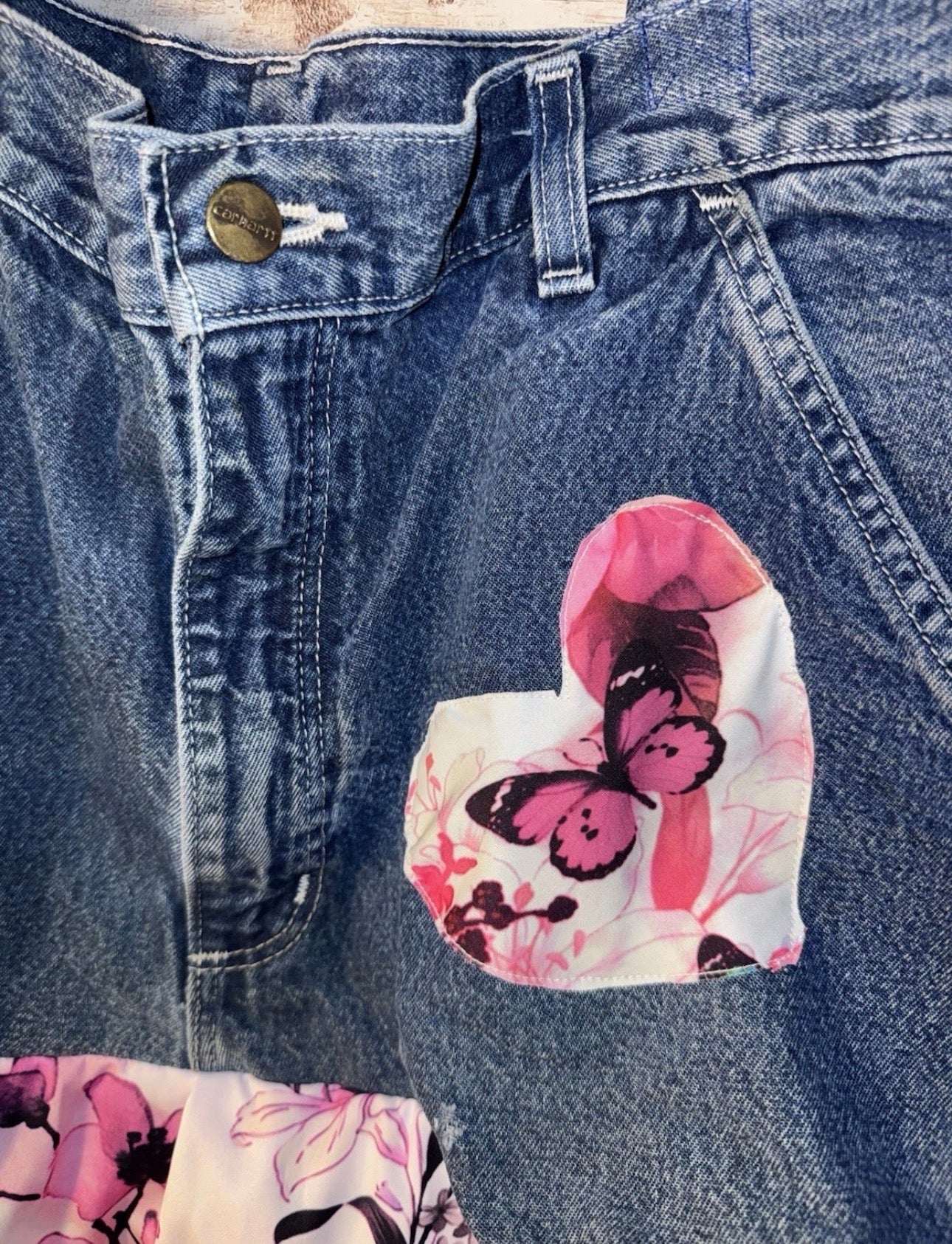 Jeans Handmade Large Repurposed Denim Blue Jeans Bag Tote For Beach, Groceries, Work, Or Purse