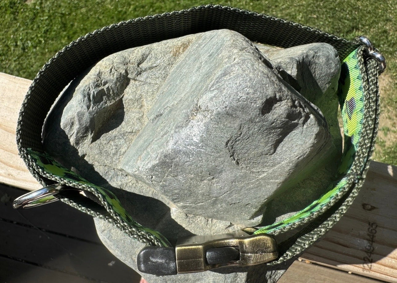 Dog Collar St. Patrick’s Day Green Large Handmade Heavy Duty NEW