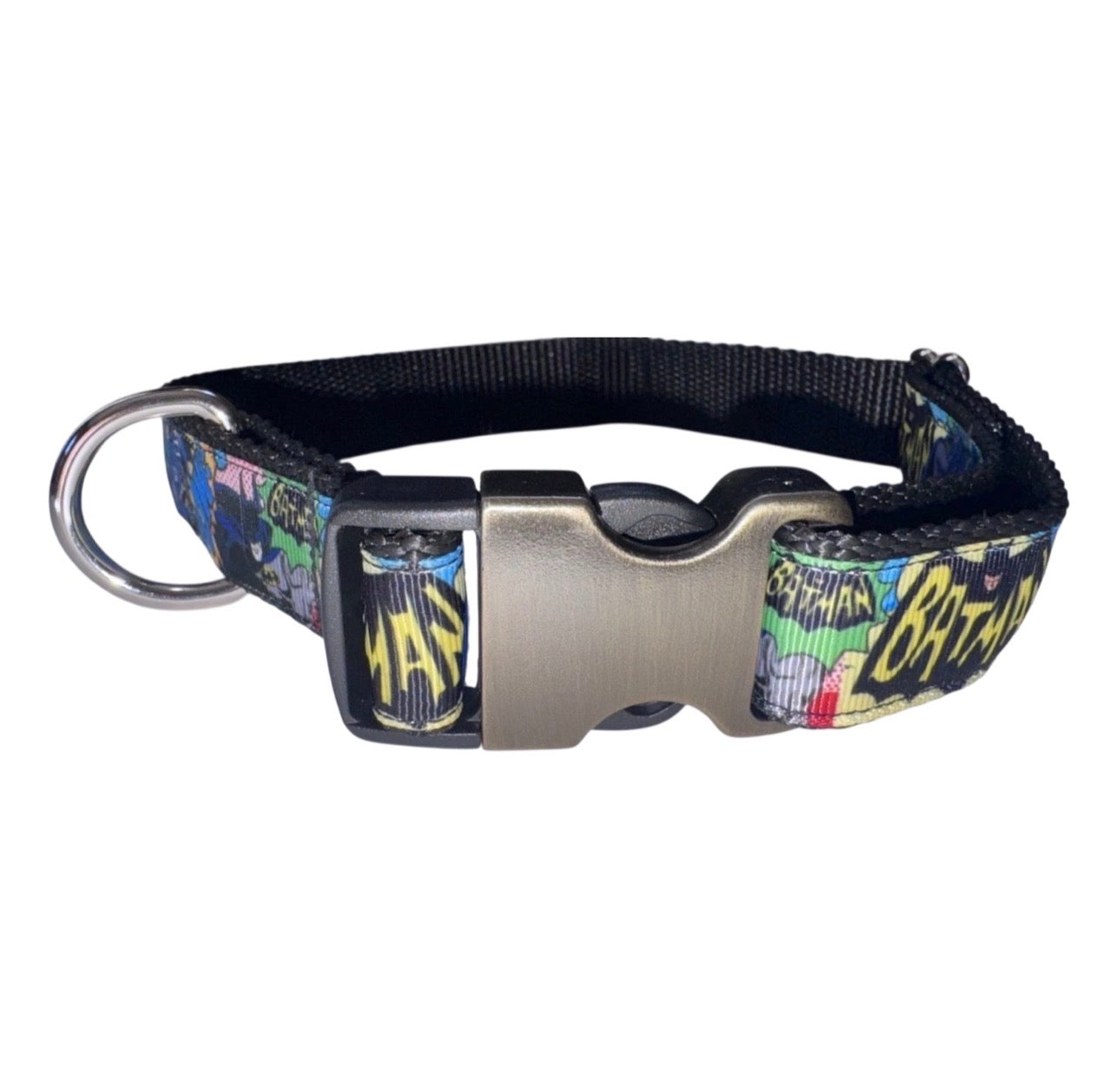 Dog Collar Batman Cartoon Large Handmade Heavy Duty Superhero NEW